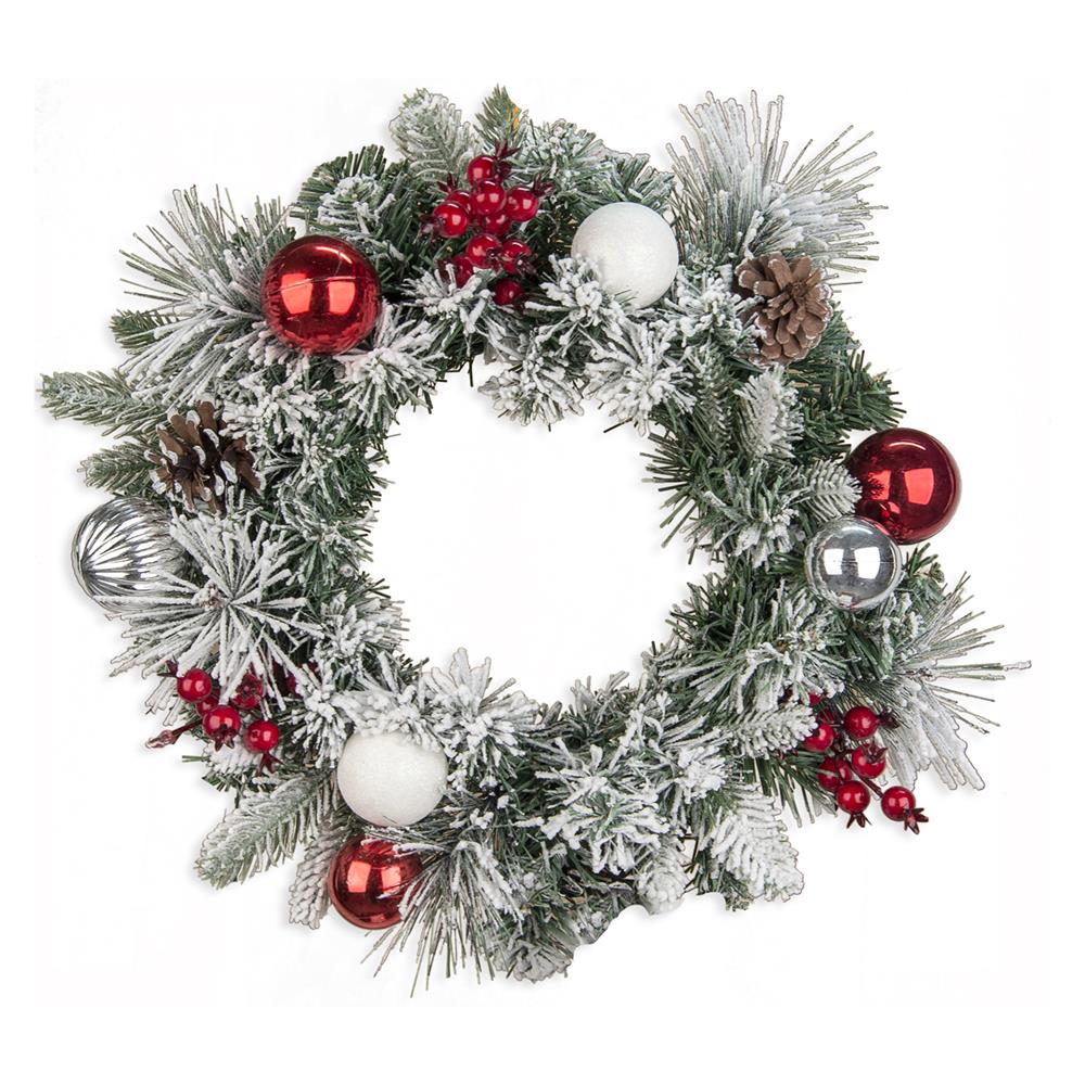 Tif 56555 Ghirlanda Natale Sfera C/Luci D.40*8Cm