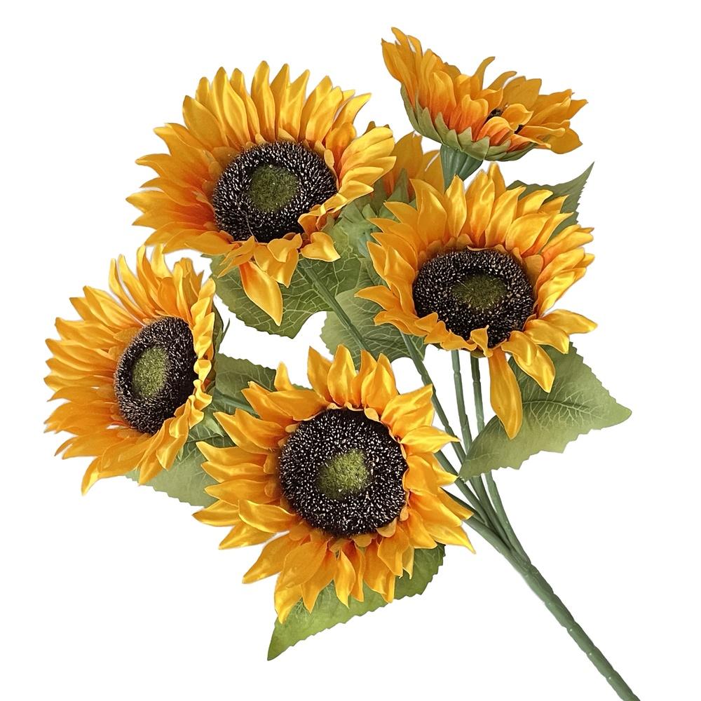 Tig 59973 Girasoli Sunflower Bush 7 Fiori 47Cm