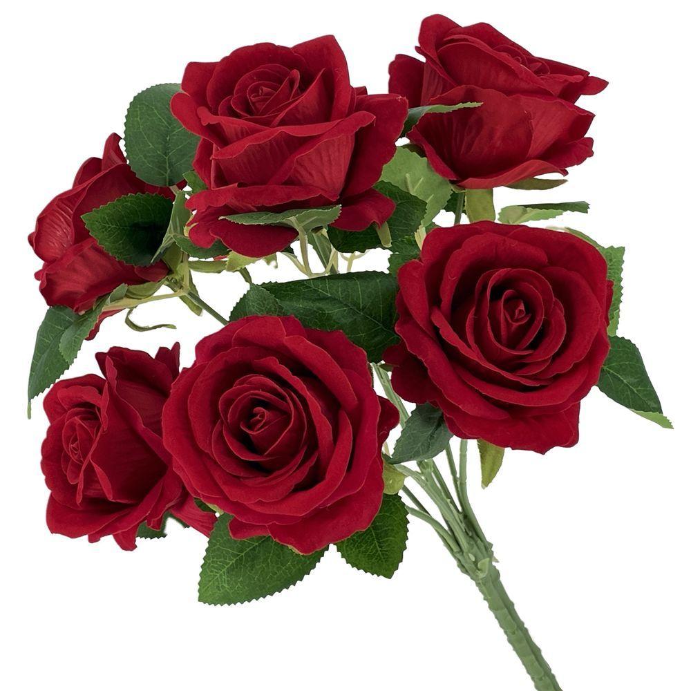 TIG 62462 Mazzetto Red Velvet 7 Rose 45Cm