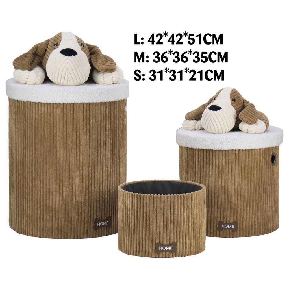 Ton 60781 Set 3 Ceste Soft Cagnolino Brown