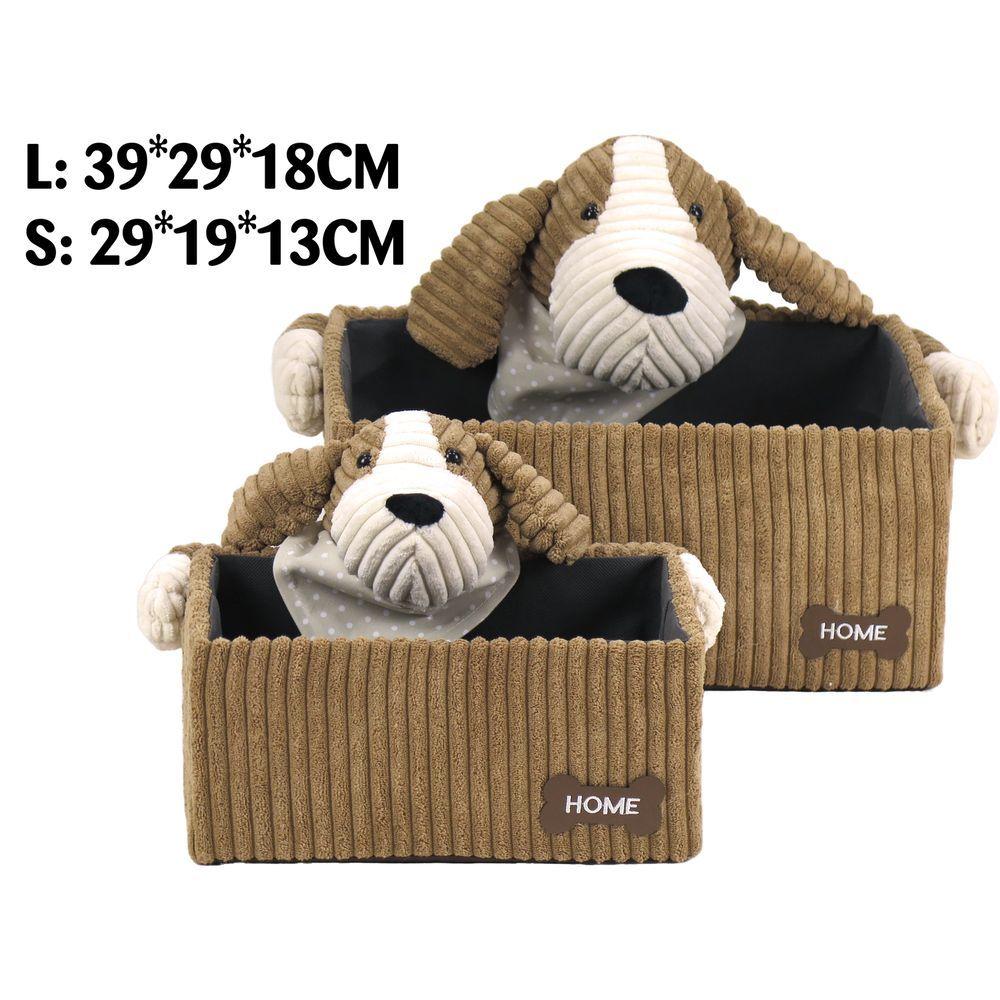 Ton 60786 Set 2 Scatole Soft Cagnolino Brown