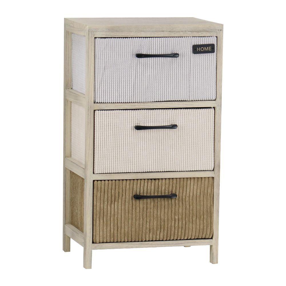 Ton 60838 Colonnina Soft Wooden 3 Cassetti 39*29*69Cm