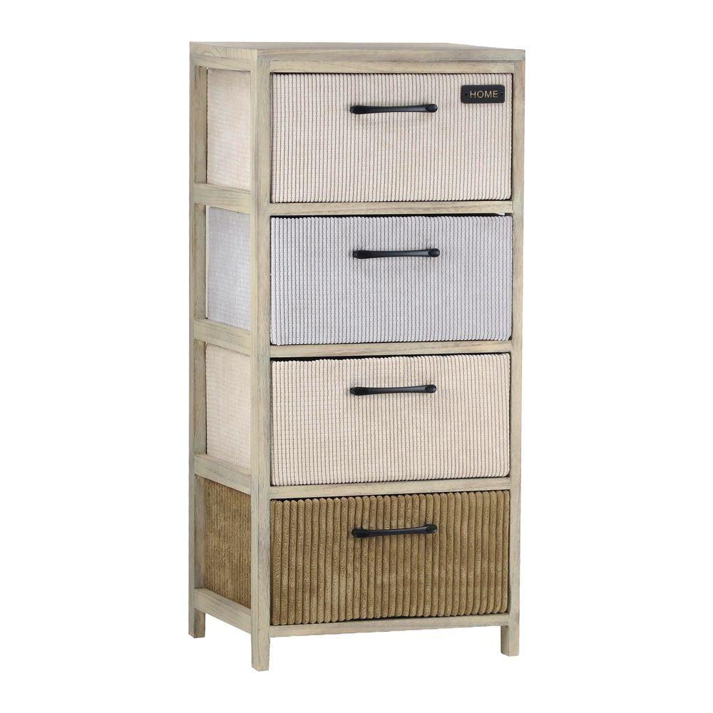 Ton 60839 Colonnina Soft Wooden 4 Cassetti 39*29*88Cm