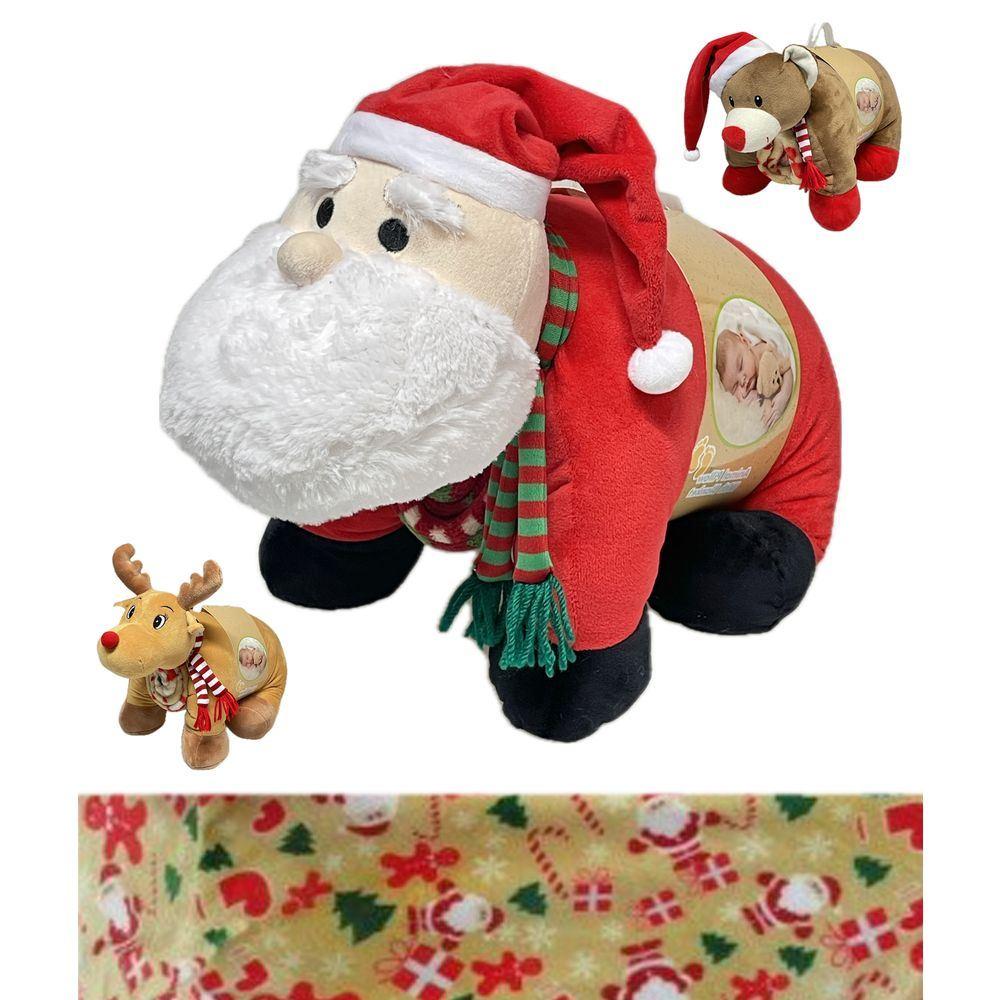 Toy 61320 Set Abbraccio Soft Xmas Peluche 48Cm + Copertina 90*75Cm 3 Ass.