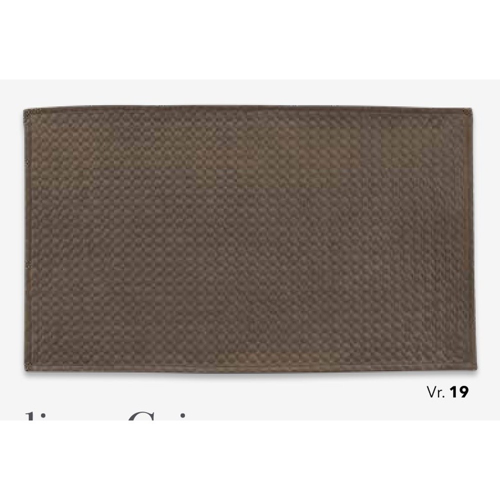 Tappeto Velluto Gaia Tinta Unita Cm.65X110 Marrone 19