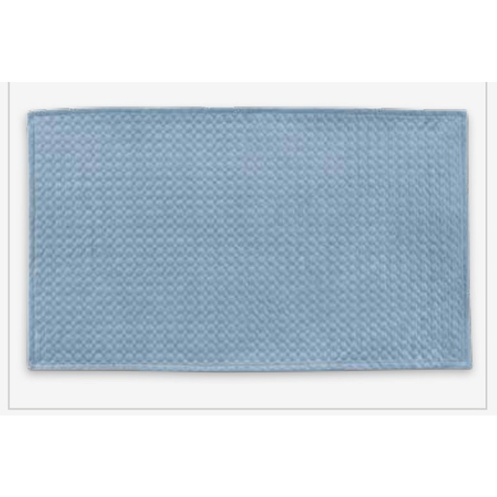 Tappeto Velluto Gaia Tinta Unita Cm.65X140 Azzurro 06