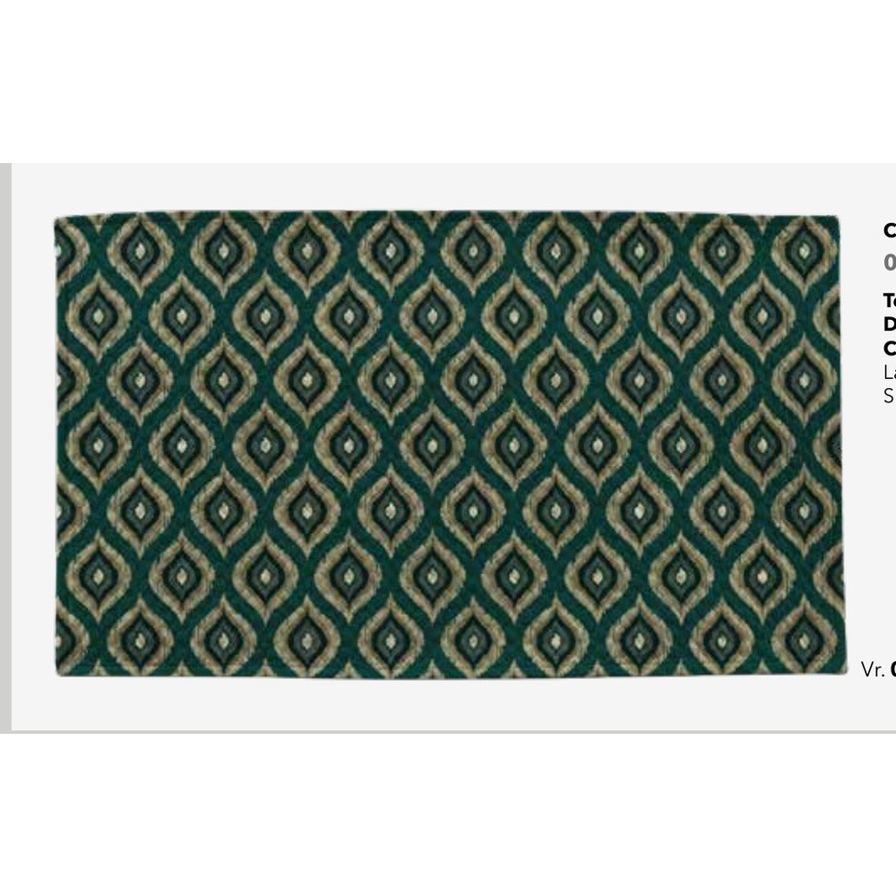 Tappeto Velluto Greta Cm.60X110 Verde 09