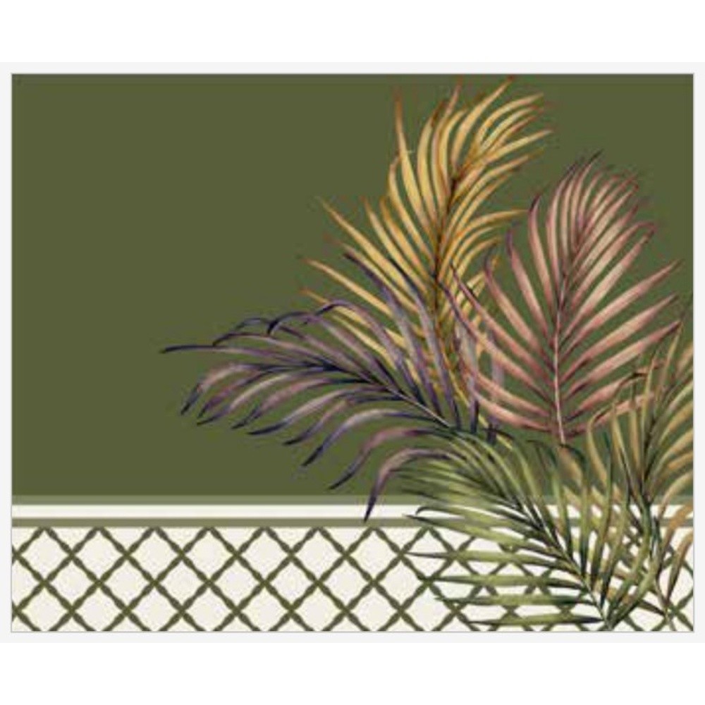 Tappeto Palm Antiscivolo Cm.50X90 Verde 09
