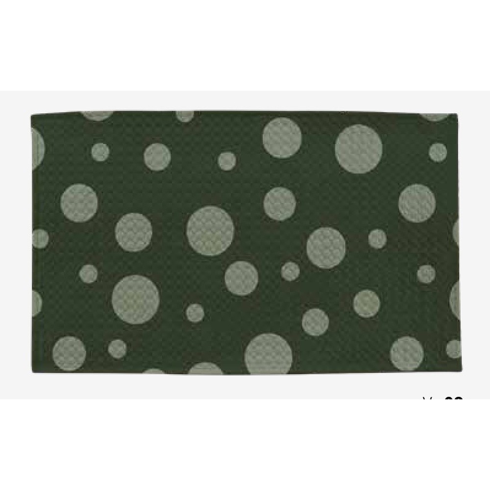Tappeto Velluto Pois Cm.60X110 Verde 09