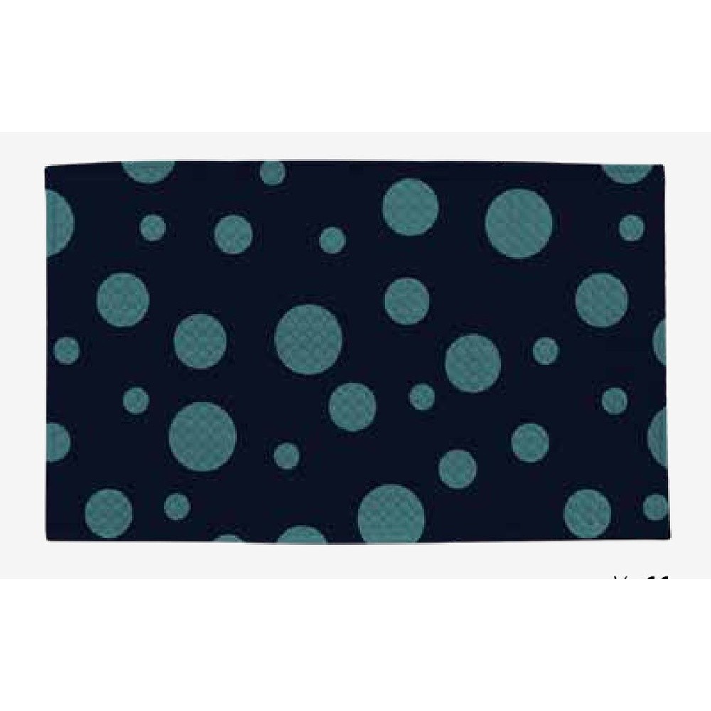 Tappeto Velluto Pois Cm.60X110 Blu 11