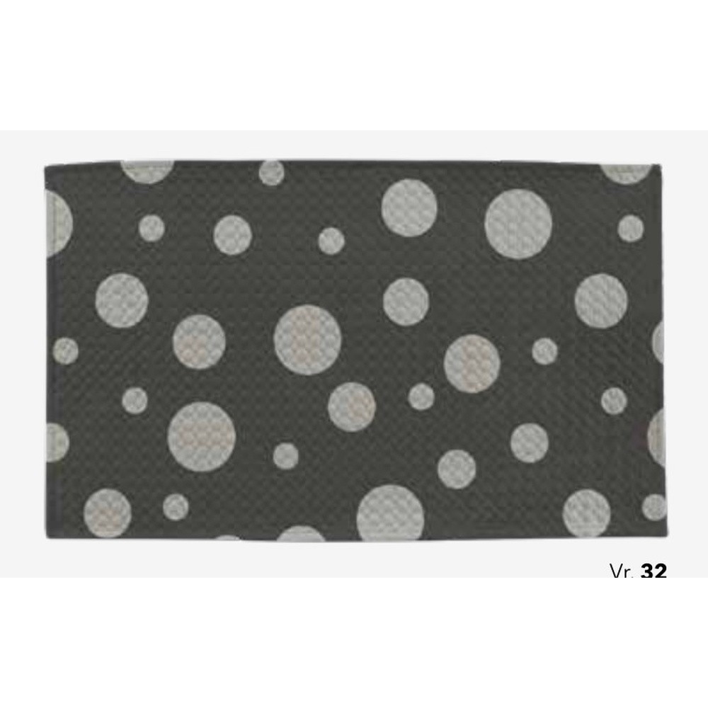 Tappeto Velluto Pois Cm.60X110 Grigio 32