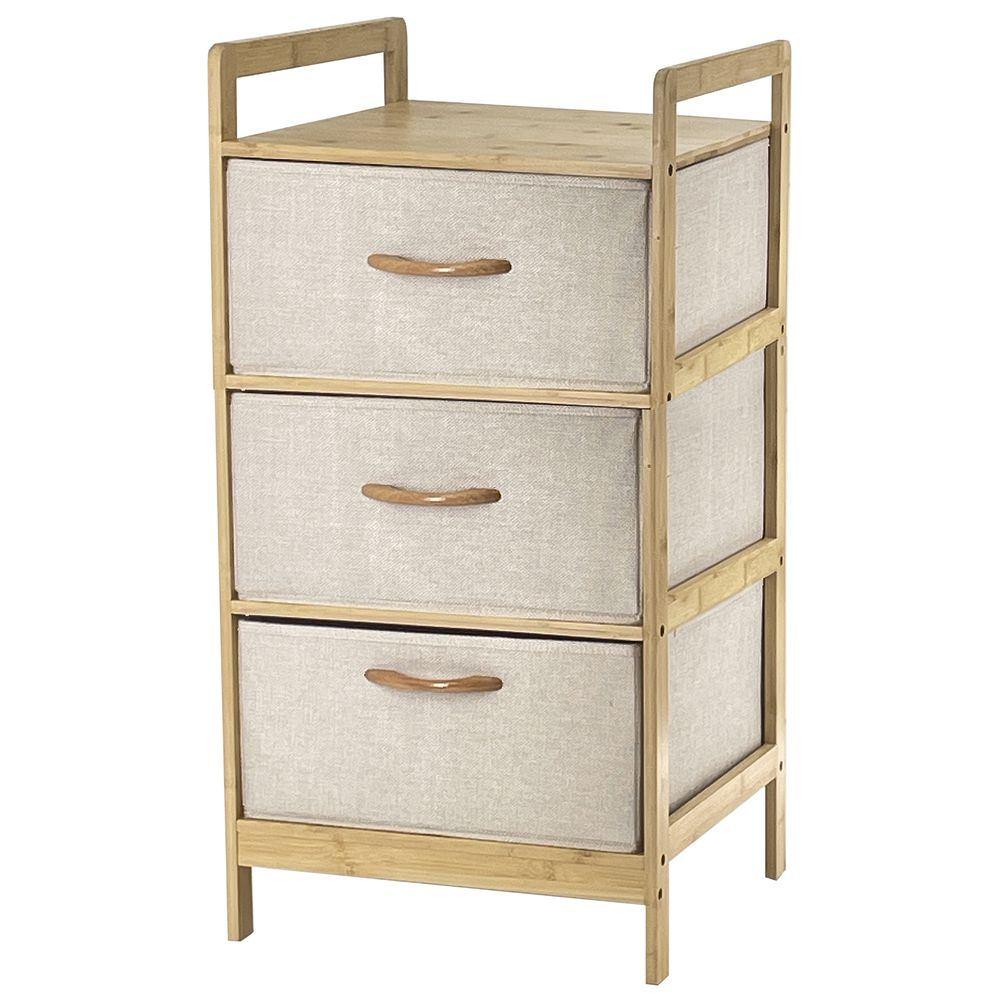 UIS 62496 Mobiletto Bambu Tre Cassetti 40,5*38*78,5Cm