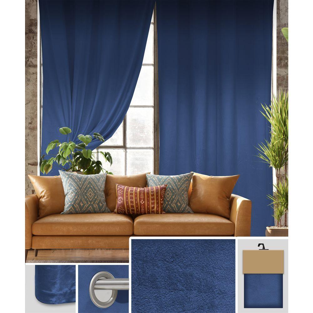 Utf 60860 Tenda Velour Blu 140*280Cm