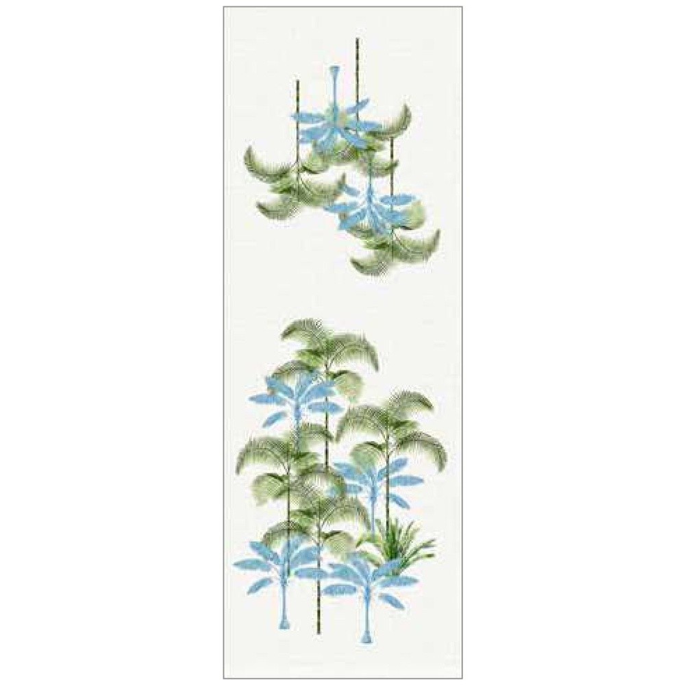 Runner Maiorca Cm.50X150 Azzurro 06 - Cotone Blu - Runner | Mikasa
