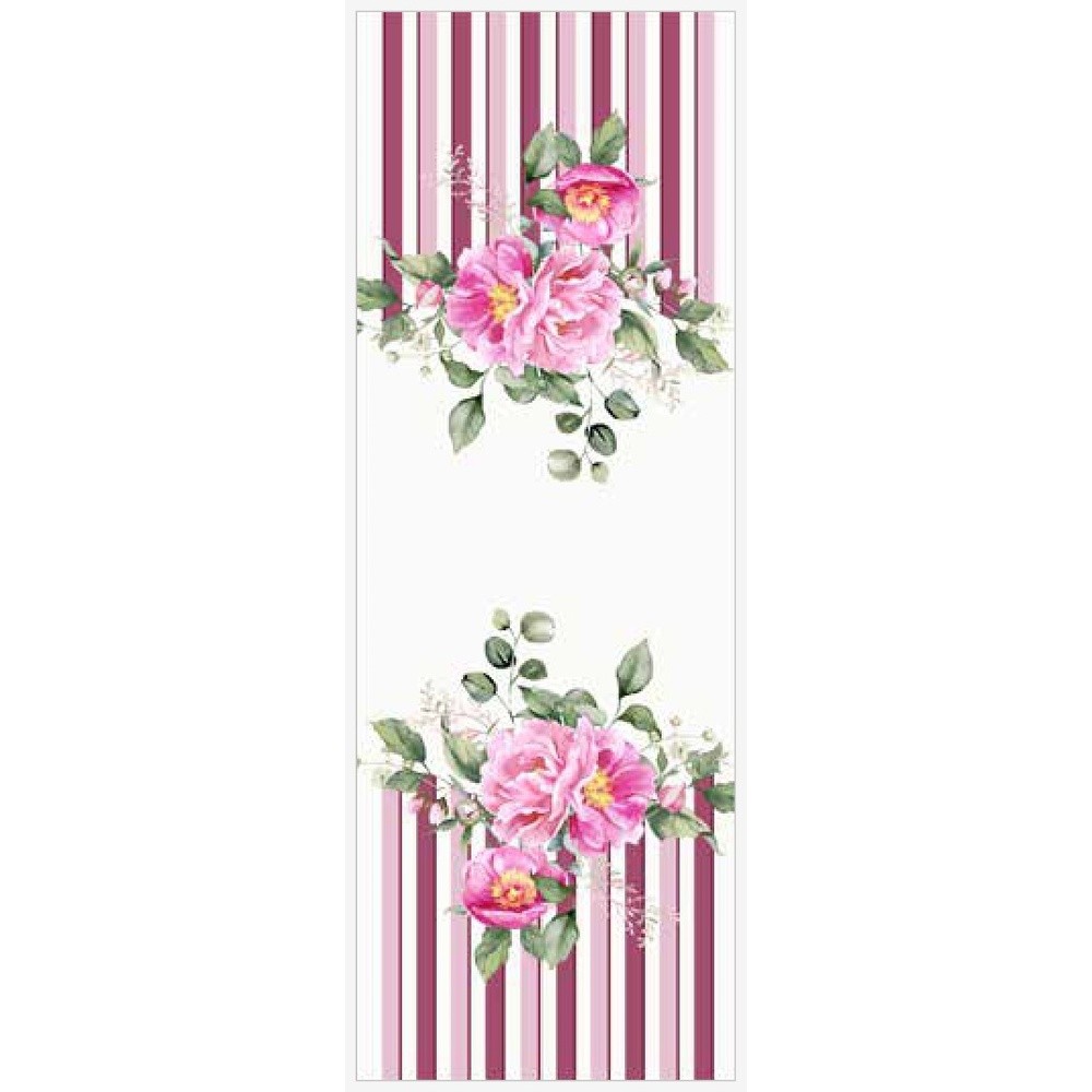 Runner Peony Cm.50X150 Rosa 05