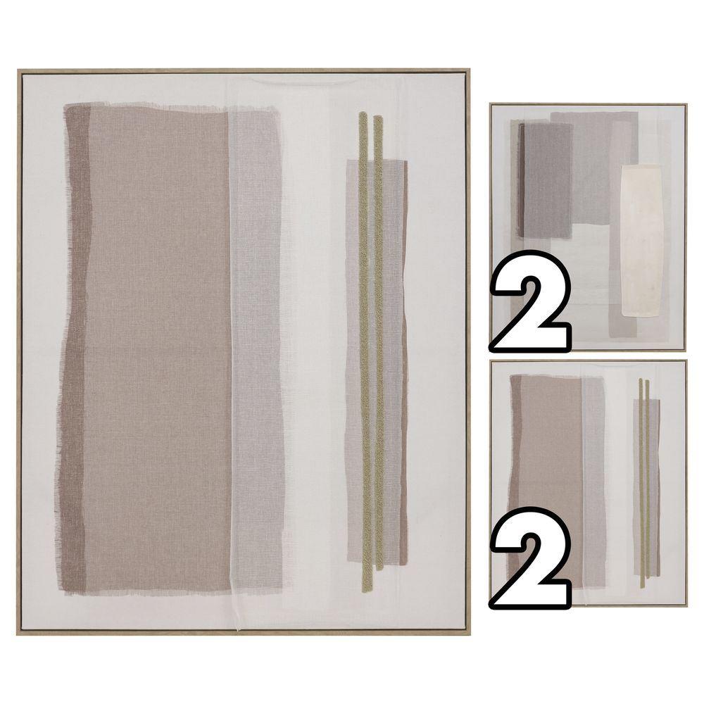 WAD 62368 Quadro Astratto Tessuto 80*100 2 Ass. - Tessuto Assortito - Quadri | Mikasa