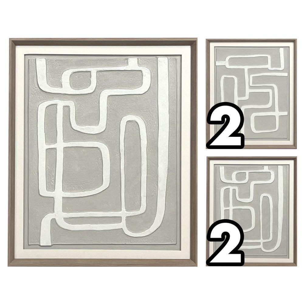 WAD 62370 Quadro Labyrinth Con Vetro 50*60Cm 2 Ass.