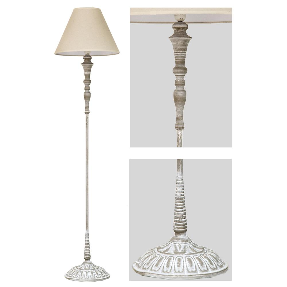Wei 56283 Lampada Da Terra Rosette 38*38*155Cm - Metallo Tortora - Piantane | Mikasa