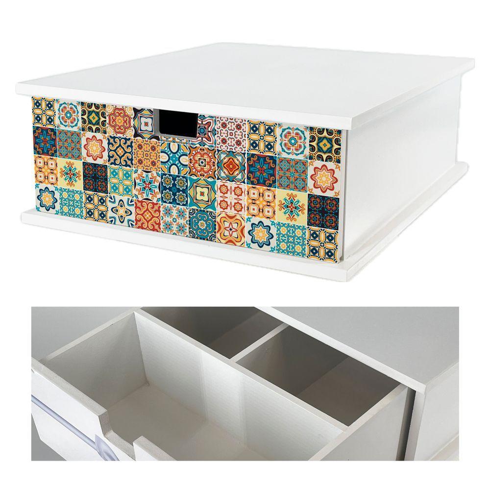 WES 62286 Box Per Macchina Del Caffè Color Tile 33*27*11Cm - Legno - Porta Cialde | Mikasa