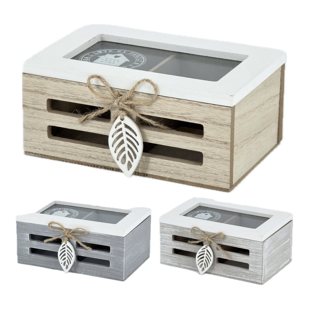 WES 63097 Mini Porta Te'Home Sweet Home 16*10,5*7Cm 3 Ass. - Assortito - Porta The | Mikasa