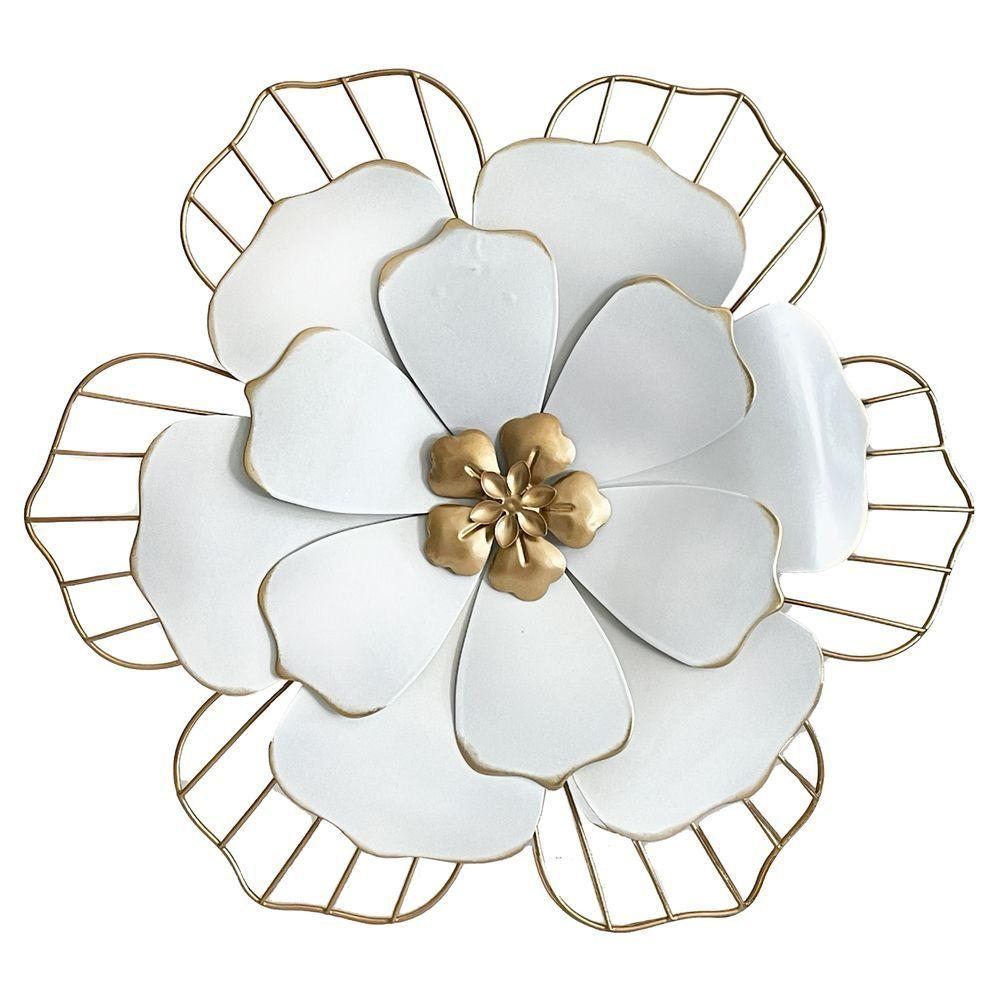 Wim 59816 Fiore Singolo Metallo Gold 51Cm - Metallo Oro - Quadri | Mikasa
