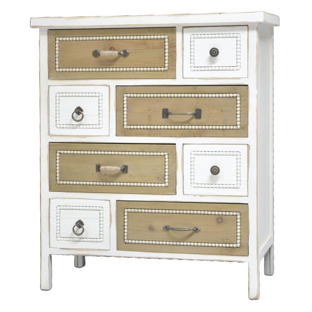 WOT 61989 Cassettiera 8 Cassetti Cottage 73*38*86Cm