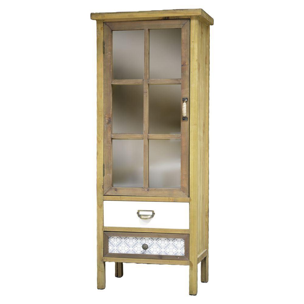 WOT 61995 Vetrina 2 Cassetti Chester 48*32*120Cm