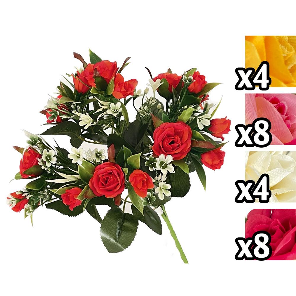 Xia 59450 Bush Boccioli Rosa 32Cm 4 Ass.
