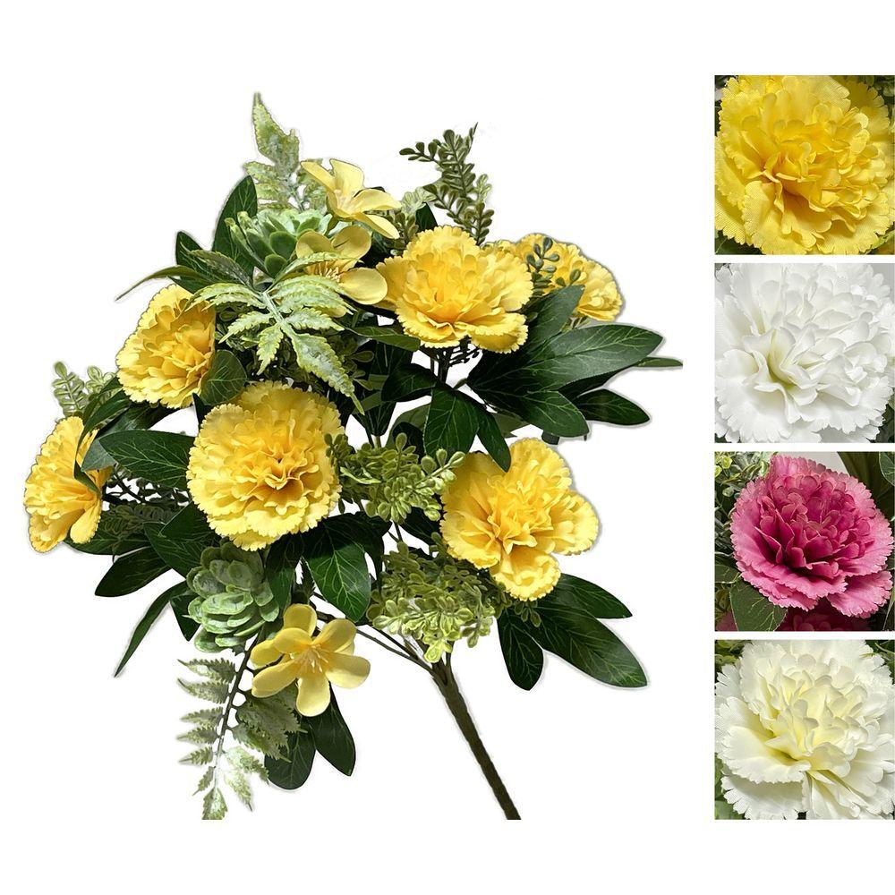 XIA 60533 Bush Garofano Mix  H.40Cm 3 Ass. - Assortito - Fiori | Mikasa
