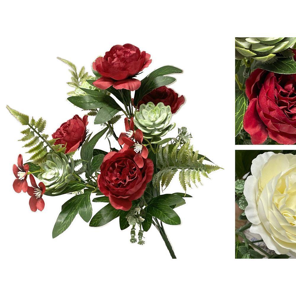 XIA 60534 Bush Ranuncolo Mix  H.35Cm 5 Ass. - Assortito - Fiori | Mikasa