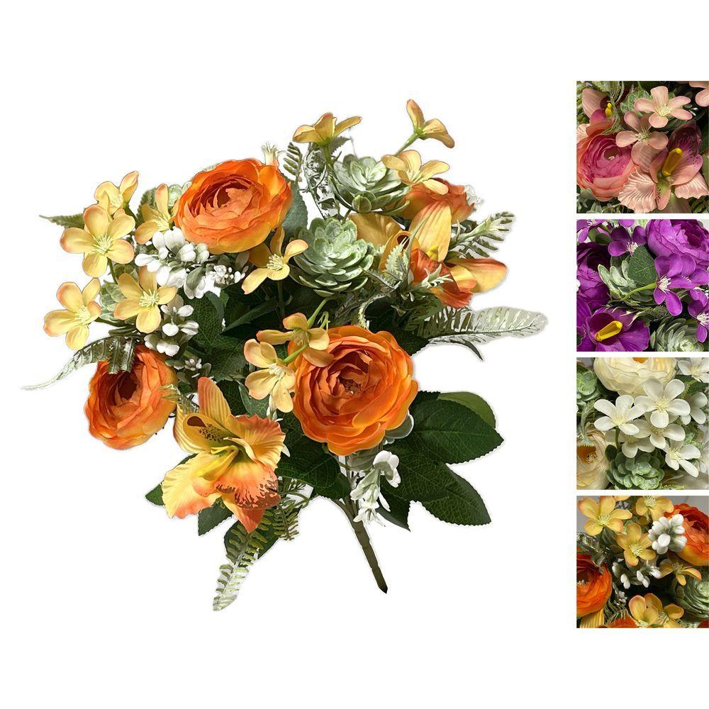 XIA 60537 Bush Peonia Gardenia Mix H.40Cm 4 Ass.