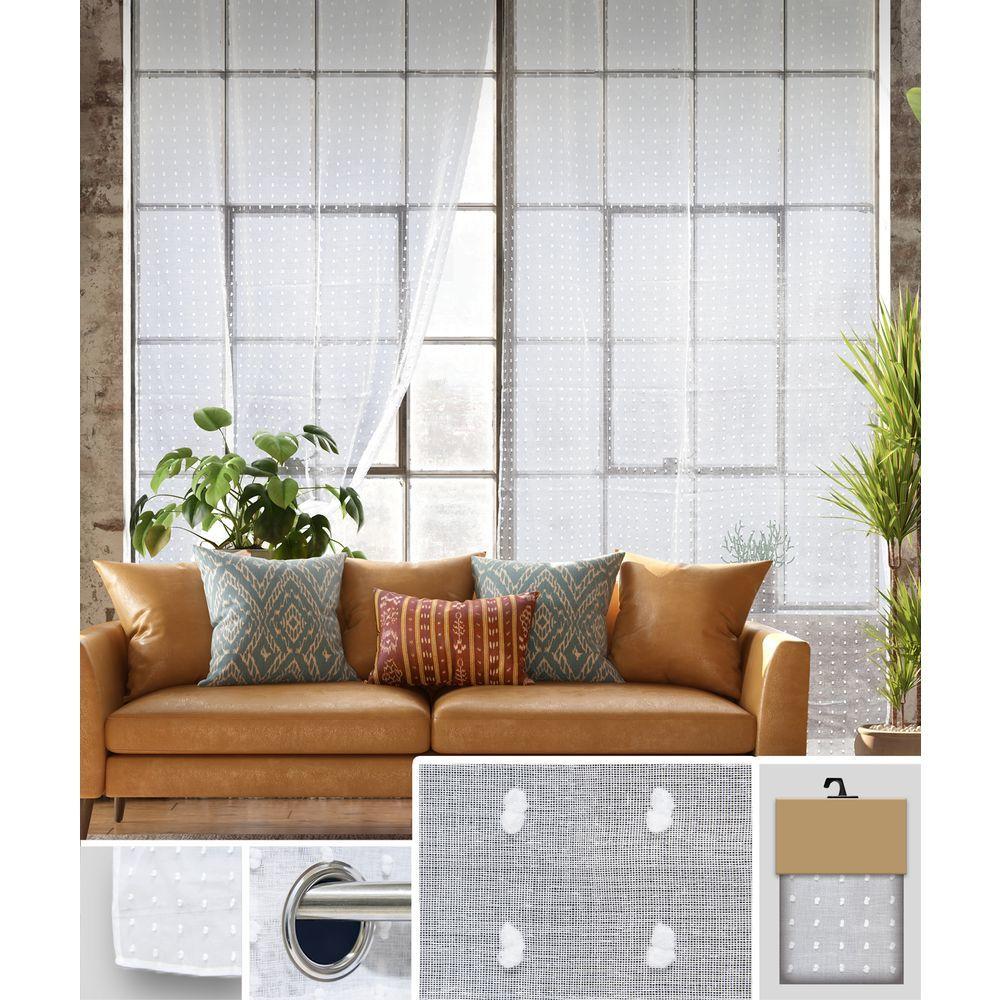 Yan 61847 Tenda Greta White 140*280Cm