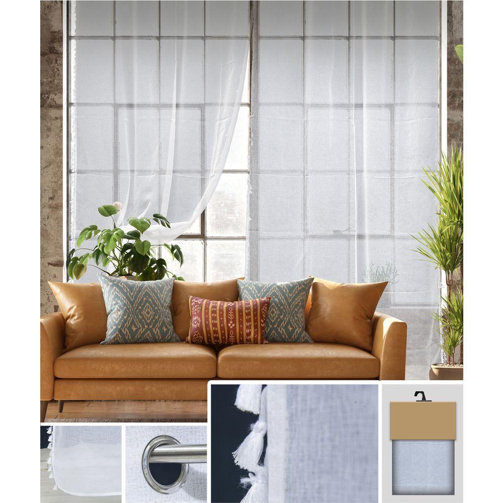 Yan 61853 Tenda Martha White 140*280Cm