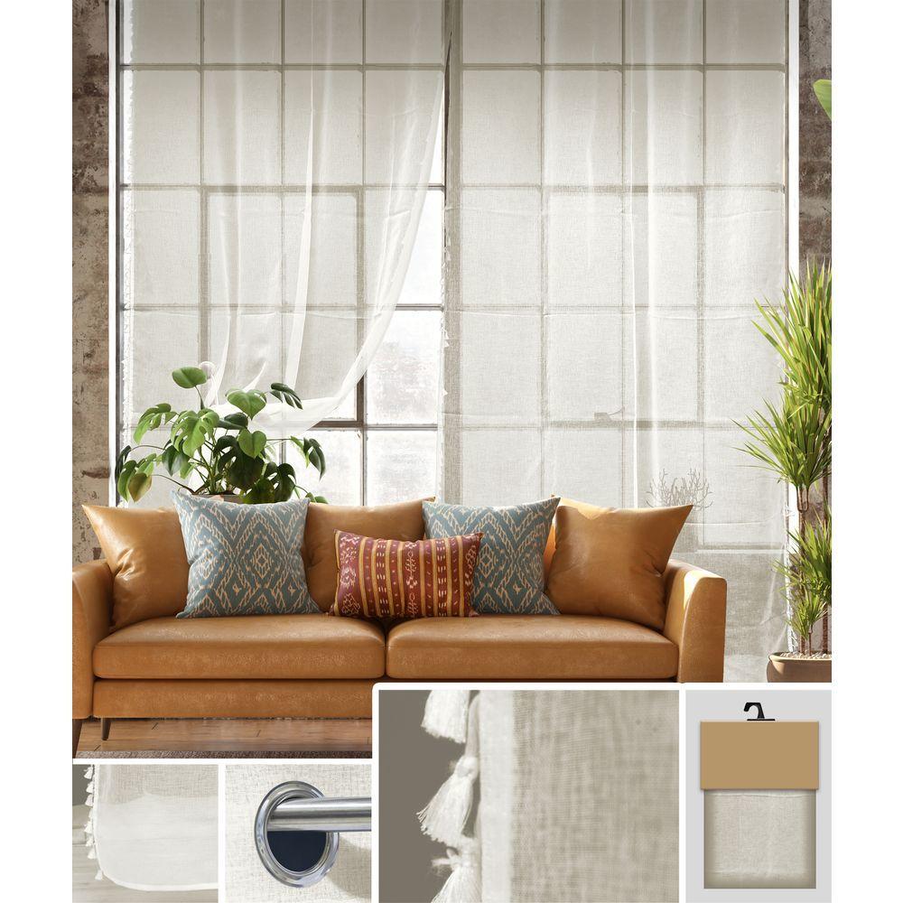 Yan 61854 Tenda Martha Taupe 140*280Cm