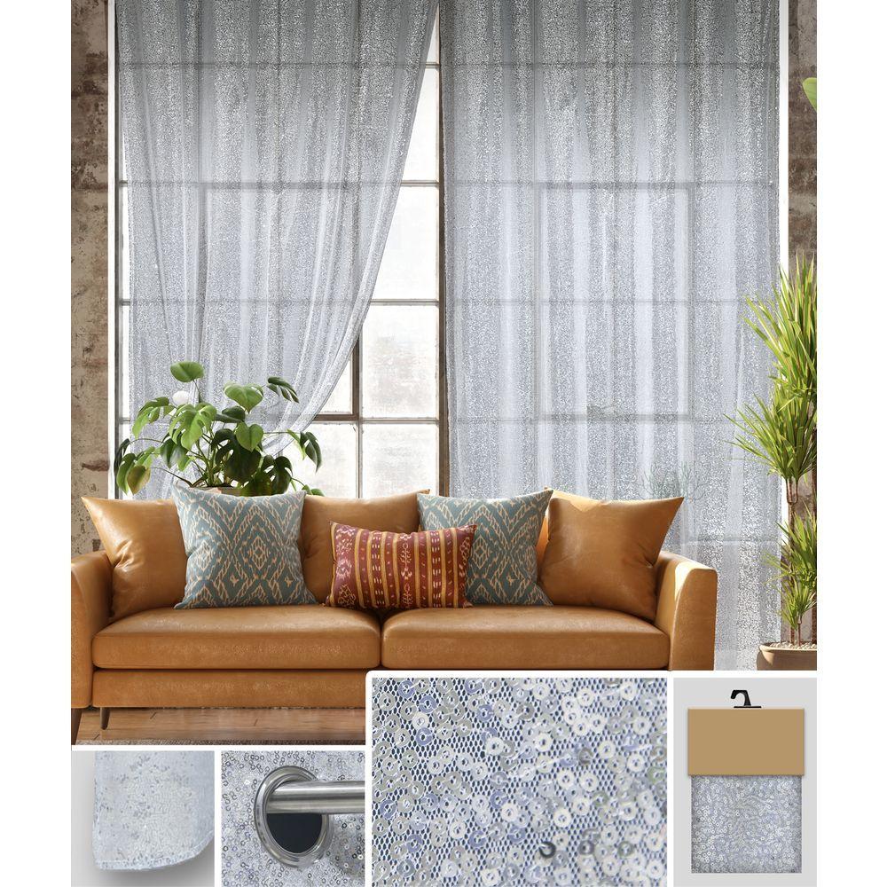 Yan 61864 Tenda Monica Silver 120*280Cm
