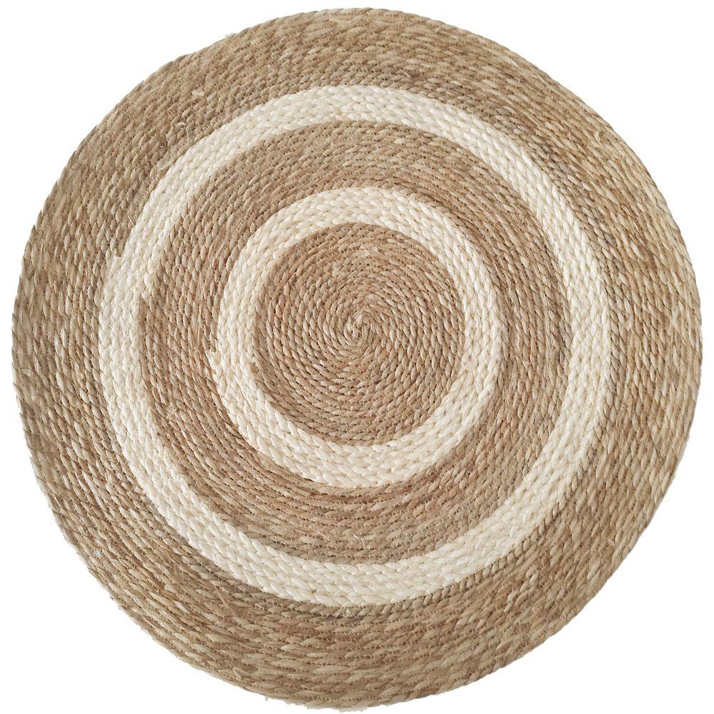 YUE 62754 Tappeto Rotondo Intrecciato 80 Cm
