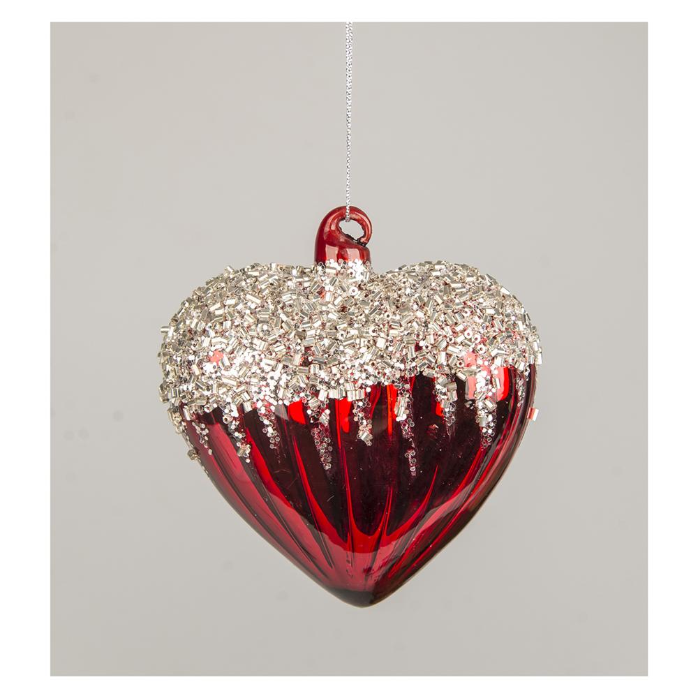 Yuj 57807 Cuore Vetro Cascata Glitter 10*10*5Cm