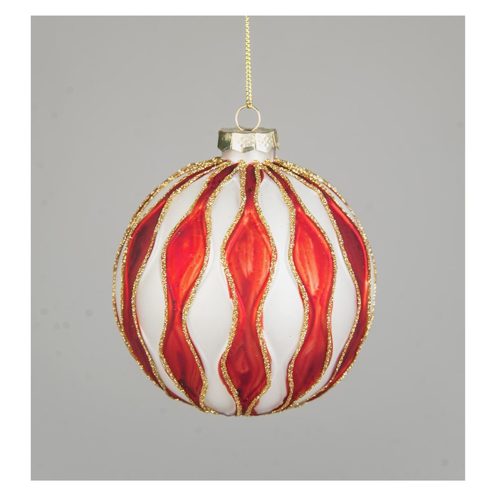 Yuj 57809 Sfera Vetro Circo Onde D.10Cm