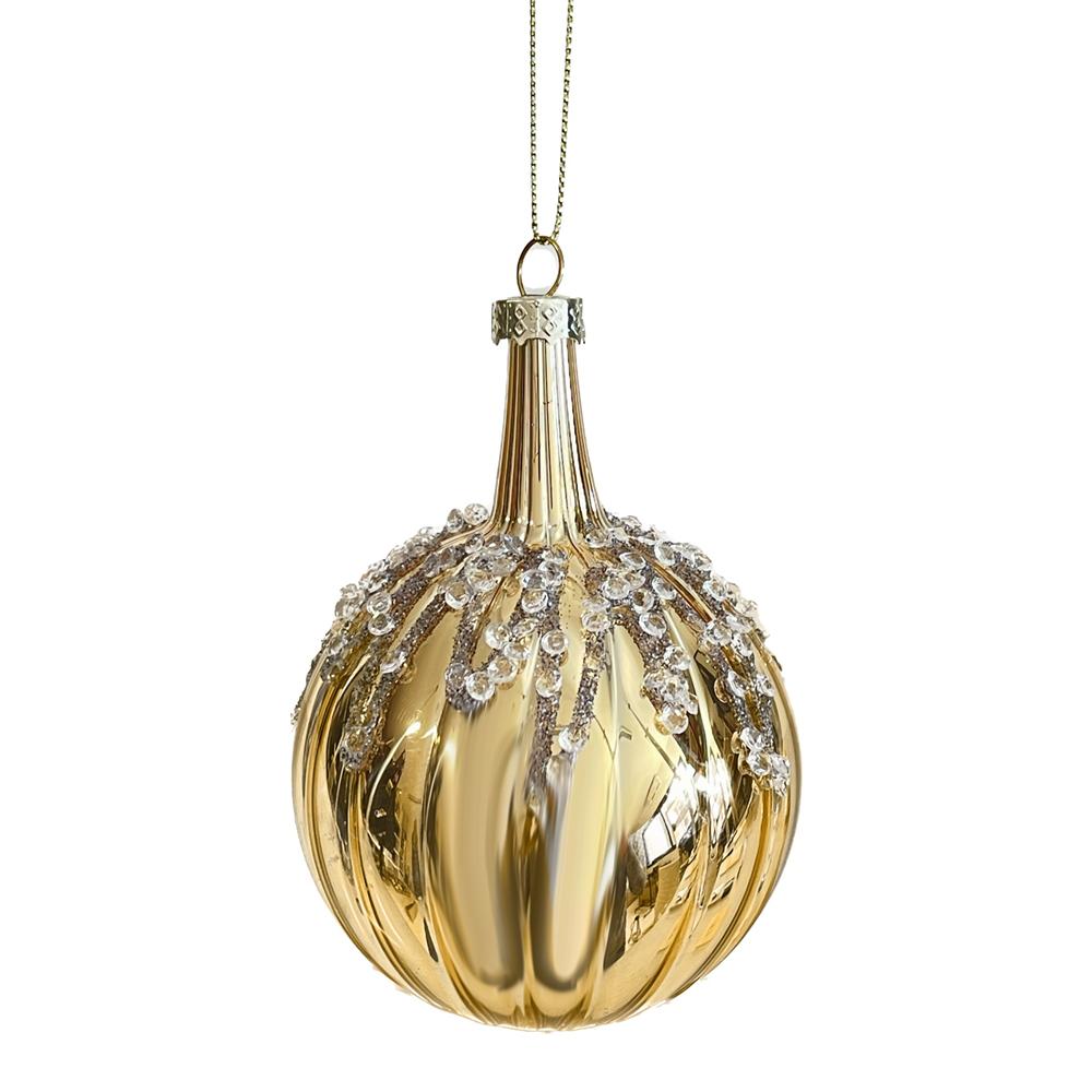 Yuj 59271 Sfera Vetro Gold Specchio Tonda 8Cm