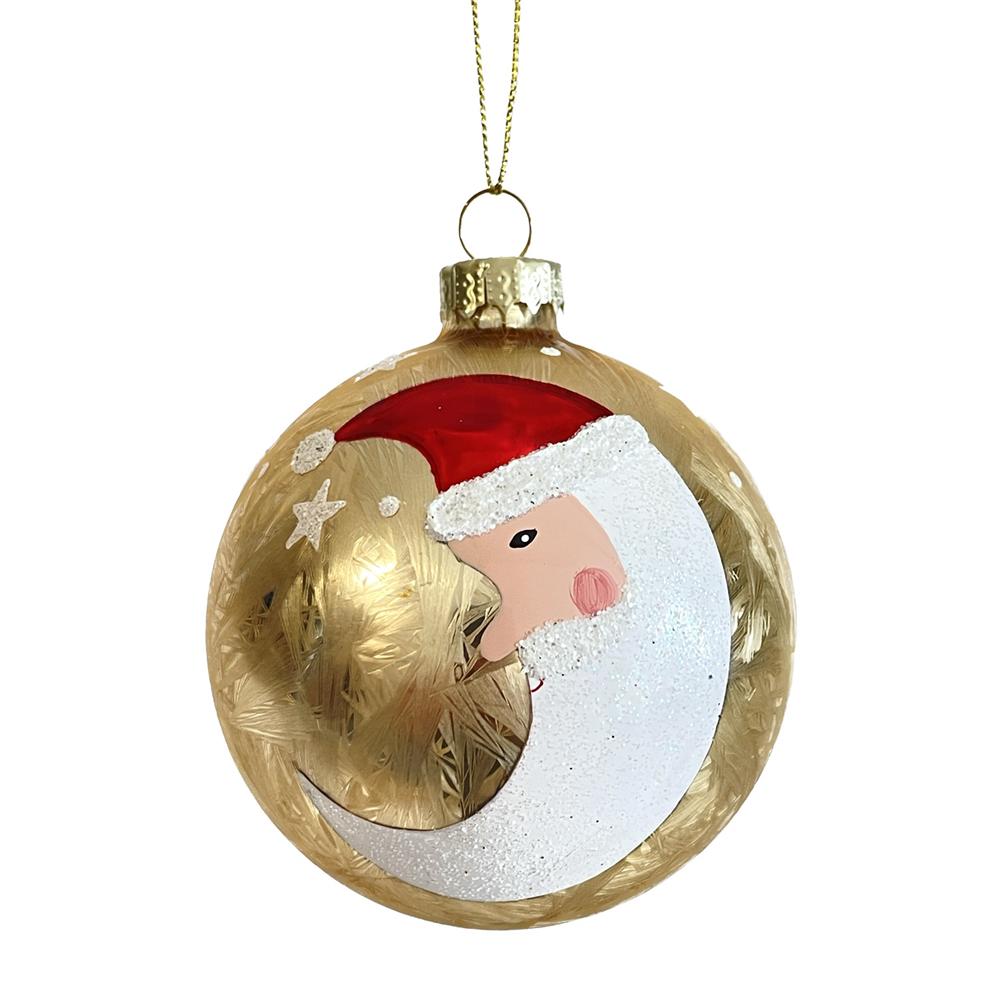 Yuj 59281 Sfera Vetro Babbo Long Beard 8Cm