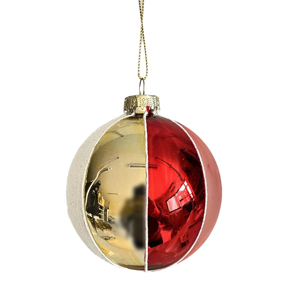 Yuj 59325 Sfera Vetro Mix Snow Metallic 10Cm