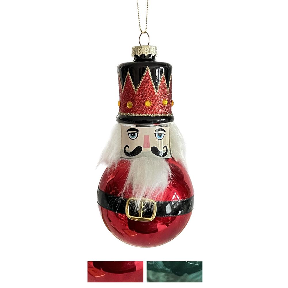 Yuj 59341 Decor. Vetro Cosacco Cappello E Barba 7*14,5Cm 2 Ass. - Vetro Assortito - Addobbi Albero | Mikasa