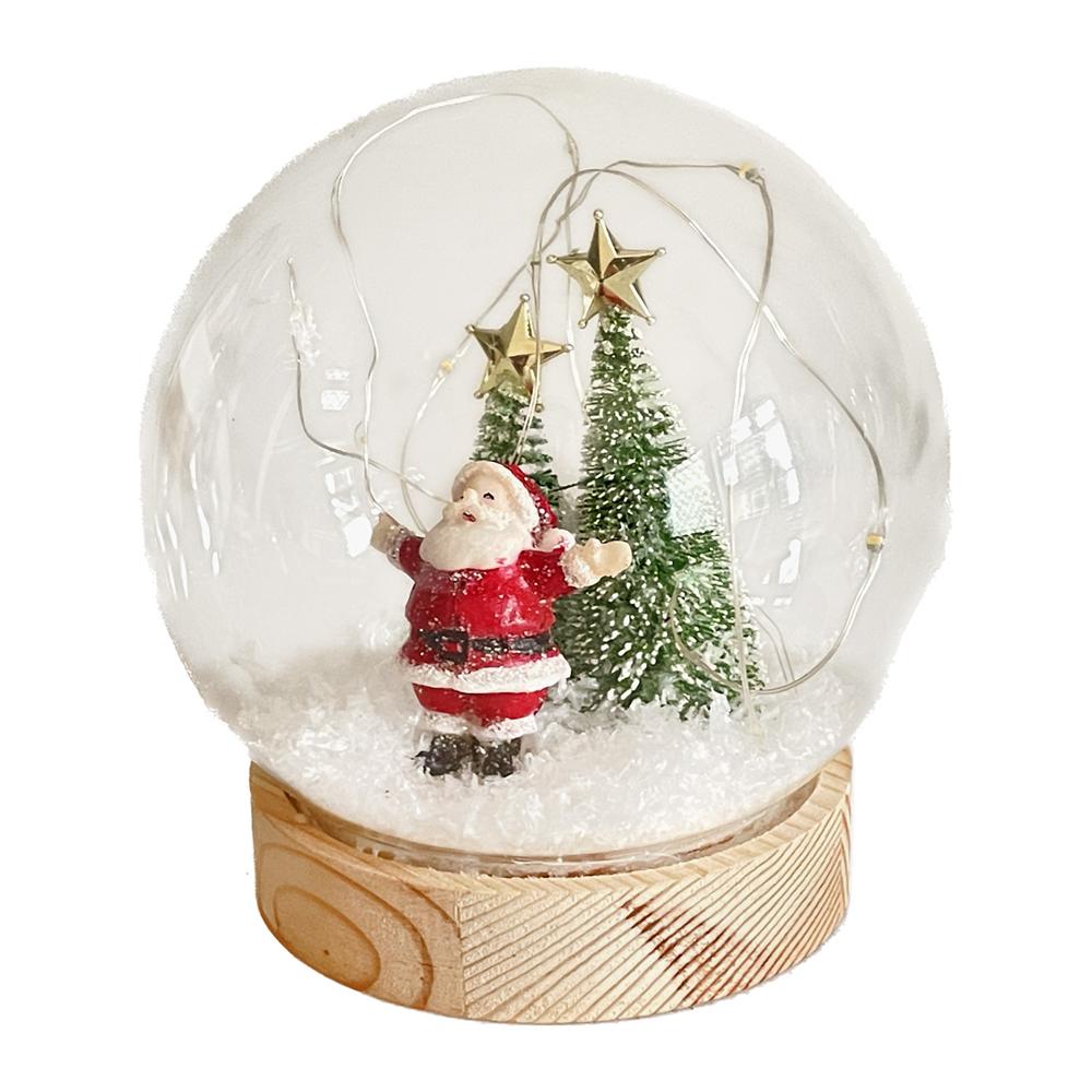 Yuj 59344 Decorazione Babbo Natale Sfera Con Led 12Cm