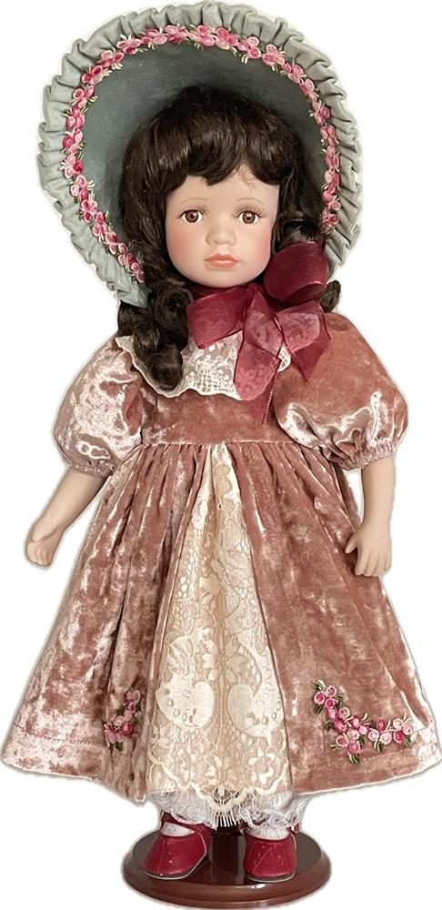Zar 61194 Bambola Greta In Porcellana H.45Cm