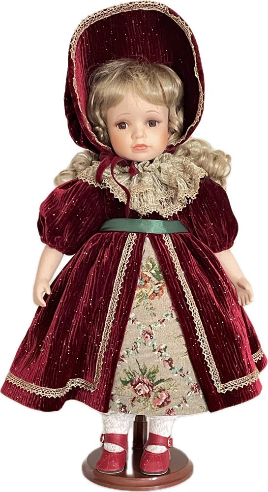 Zar 61196 Bambola Alice In Porcellana H.45Cm