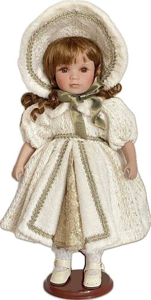 Zar 61198 Bambola Elisabetta In Porcellana Blanc H.45Cm