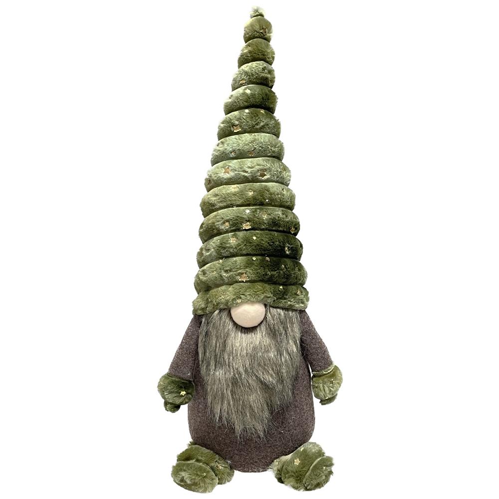 Zoe 58636 Gnomo Green Seduto Natale Big 59Cm