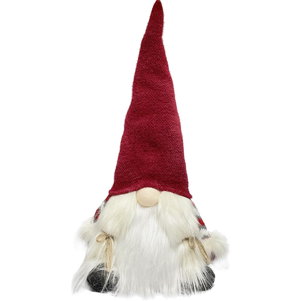 Zoe 58642 White And Red Gnomo Con Led 46Cm