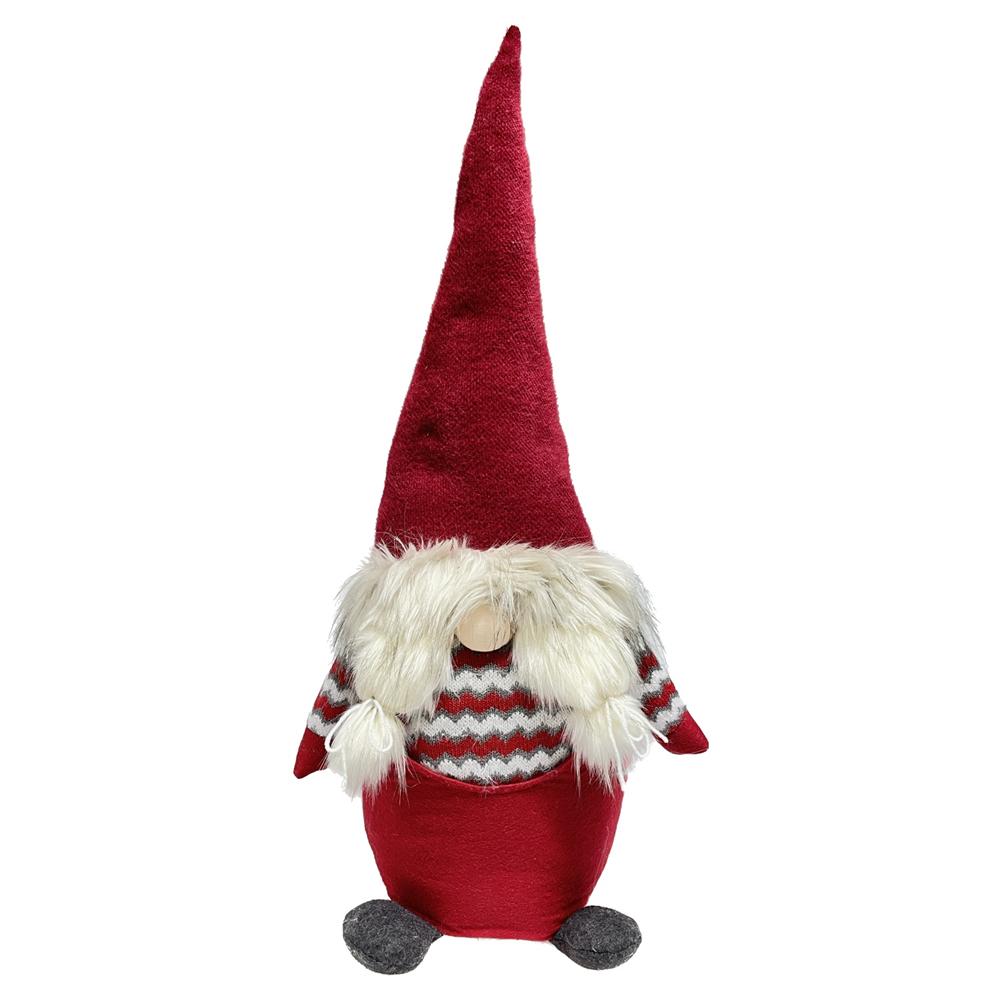 Zoe 58646 Gnomo Red A Righe Big 81Cm - Rosso - Pupazzi | Mikasa