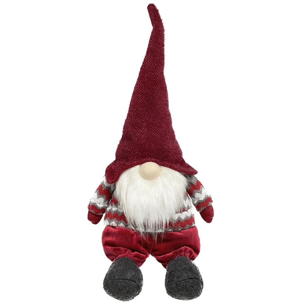 Zoe 58647 Gnomo Red Seduto 51Cm - Rosso - Pupazzi | Mikasa